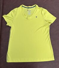 CHAMPION performance Size XL Extra Large Women’s Athletic Top Yellow Fluorescent
