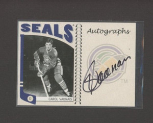 2004-05 ITG Franchises US West Autographs #ACV Carol Vadnais      *21805