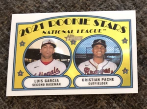 Novato Luis García/Cristian Pache 2021 Topps Heritage cromo #109 - Imagen 1 de 3