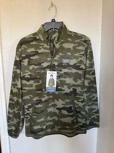 Eddie Bauer Youth Quest Camo Fleece 1/4 Zip Pullover Size Boys L(14/16) NWT - Picture 1 of 6