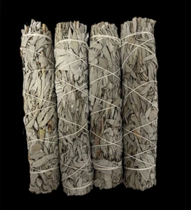 "SALVIA BLANCA para Manchas Hierba Orgánica Quema 4 PAQUETES 8 - 9" - Imagen 1 de 6