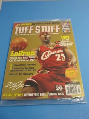Revista Tuff Stuff marzo 2005 LeBron James. Abierto. NM-M Foto 1 de 3