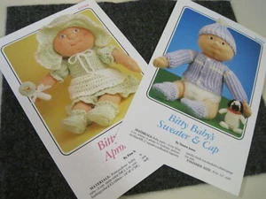 BITTY BABY'S Apron Dress & Sweater & Cap 87F64 / 9 Crochet Patterns by Annie - Picture 1 of 2
