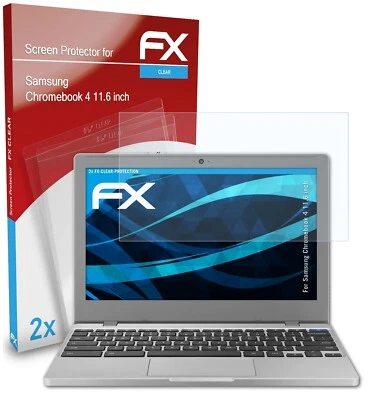 atFoliX 2x Pellicola Protettiva per Samsung Chromebook 4 11.6 inch chiaro - Immagine 1 di 4