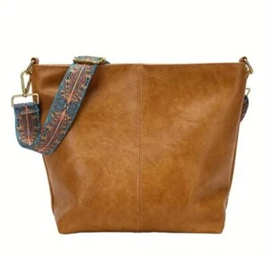 Borsa a tracolla hobo leggera taglia media ecopelle cerniera tracolla borsetta  - Foto 1 di 10