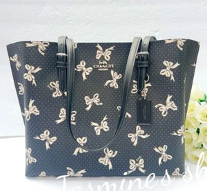 NWT Coach Mollie Tote Bag With Bow Print CY647 - Picture 1 of 10