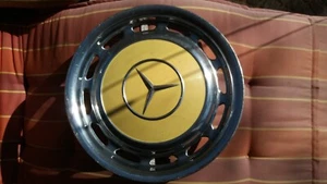 Mercedes Benz, Oldtimer Radkappe, Farbe gelb, Edelstahl - Bild 1 von 2