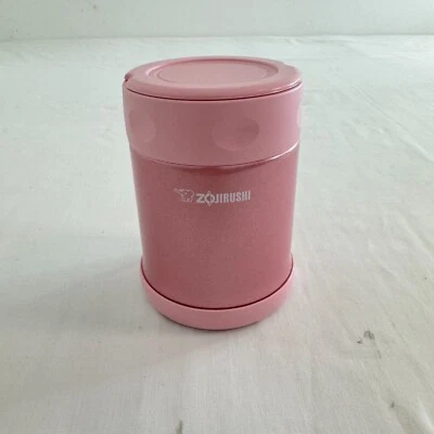 Zojirushi 350 ml Rosa Acero Inoxidable Alimentos Termo Tarro Contenedor Sellado SW-EAE35 Foto 1 de 4