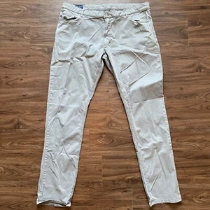 Peter Millar pants Mens size 42 x 34 Gray Wayfare Five Pocket Jean Pants Trouser - Picture 1 of 6