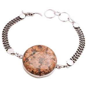 Jaspis Edelstein Versilbert Armband Handmade Schmuck Geschenk 21 G BR-1159 - Bild 1 von 3