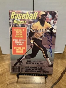 1977 Dave Parker Autographed Baseball Digest Magazine Pittsburgh Pirates no labl - Picture 1 of 4