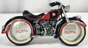 Burton and Burton All American Motorcycle Picture Frame Red Black Silver - Picture 1 of 8