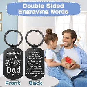 Father'S Day Gifts, Remember I Love You Dad Keychain Gift - Picture 1 of 7