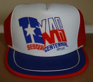 GORRA TEXAS SESQUICENTENARIO LOGO OFICIAL AJUSTABLE 1986 - Imagen 1 de 2
