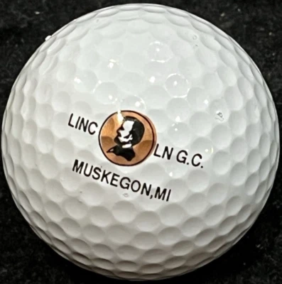 Lincoln Golf Club Logo Ball Muskegon, MI -- older Penny Logo - Image 1 of 4