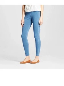 Womens Pull On High Waisted Jeggings Light Wash - A New Day Size M - Picture 1 of 12