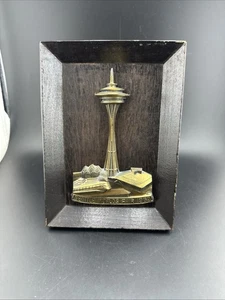 SEATTLE CENTER WORLD'S FAIR SPACE NEEDLE MONORAIL 1962 SOUVENIR Missing 1 Nail - Picture 1 of 17