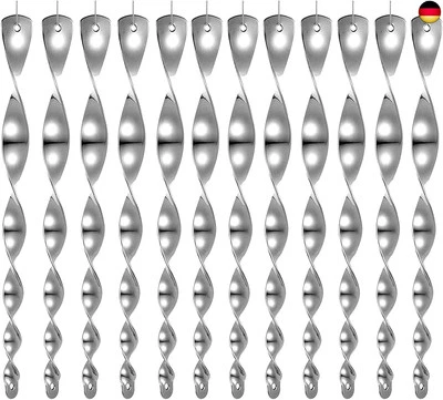 MARKE TAIMEIMAO 12 Stück Reflektierende Vogelschreck,Vogelabwehr Spatzen,Specht