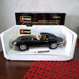 JAGUAR E TYPE 1/18 NERA DIABOLIK BBURAGO SCALA 1:18 COUPE 1961 BLACK 3018 RARA - Foto 1 di 7