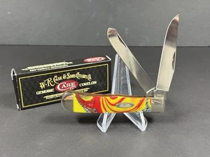 Case Fire In The Box Corelon Large Trapper Pocket Knife 9254 SS USA - NM w Box - Picture 1 of 10