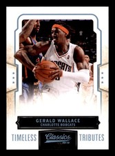 2009-10 Panini Classics Gerald Wallace Timeless Tributes Platinum /25 Bobcats