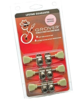 Grover Nickel Vintage Retrofit Locking Guitar Tuners Gibson® Les Paul/SG 533NK - Image 1 of 3