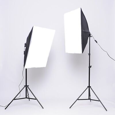 2x 135W Photography Studio Softbox Continuous Lighting Soft Box Light Stand  • 79.99$