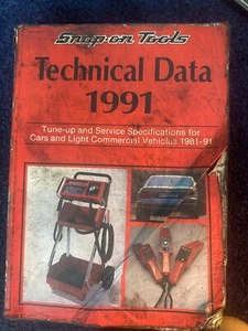 Snap-On Tools Autodata Technical Data 1981-1991 Manual Cars & Vans - Picture 1 of 1