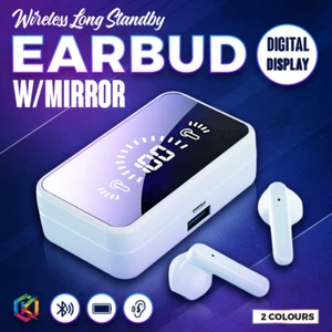 Wireless Bluetooth 5.3 Earbuds Earphones Headphones TWS Led Display Gym Sport Oz - Picture 1 of 11