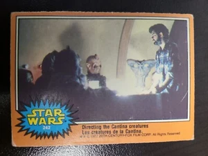 1977 Topps Star Wars Series 5 Orange o-pee-chee card #242 George Lucas Cantina - Picture 1 of 2