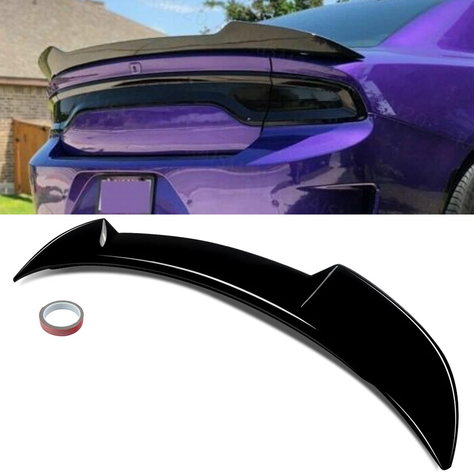 For 2015-2023 Dodge Charger SRT SXT Hellcat Rear Trunk Spoiler Wing Gloss Black - Imagem 1 de 4