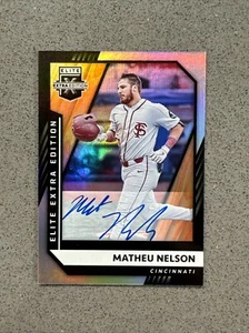 2021 Panini Elite Extra Edition - Signatures #35 Matheu Nelson (AU, RC) - Bild 1 von 2