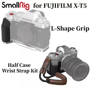 SmallRig X-T5 Arca-Swiss L-Shape Grip+Half Case&Wrist Strap for FUJIFILM X-T5 - Picture 1 of 16