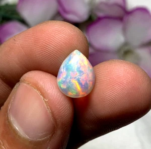 2.30 Carat AAA Quality Fire Opal Cabochon Pear Size 9x11x5 MM Fire Opal H-45 - Picture 1 of 3