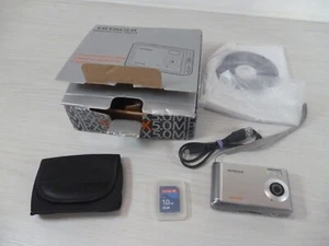 Hitachi Digital Camera HDC-571ES 5.0MP Silver Tested boxed with Memory Card - Picture 1 of 6