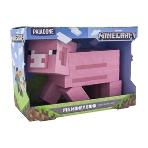 Official Minecraft PIG PIGGY MONEY BANK Box Plastic 7.5" * Brand New * - Picture 1 of 6