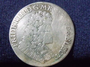 Brandenburg-Prussia 2/3 Thaler 1692 WH Emmerich Nice Nswleipzig P-138 - Picture 1 of 2