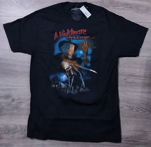 Nightmare on Elm Street Shirt Mens Medium Black Freddy Krueger Halloween Tee - Picture 1 of 6