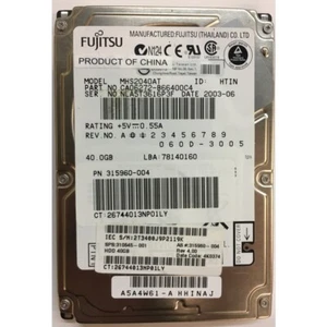 CA06272-B66400C4 - Fujitsu 40GB 4200 RPM IDE 2.5" HDD - Picture 1 of 1