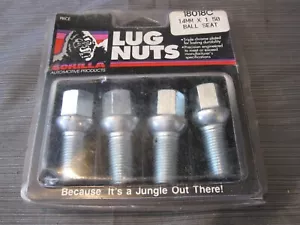 Gorilla 18018C Lug Nuts 14mm x 1.50 Ball Seat, Chrome Set of 4 - NEW - Picture 1 of 5