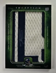 2012 Topps Inception RC Rookie Patch Auto RPA Russell Wilson 1/1 True One Of One - Picture 1 of 2