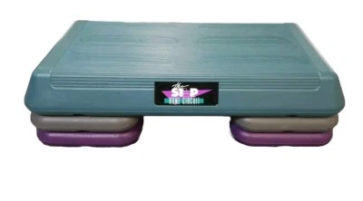 Auténtica plataforma de circuito aerobic doméstico THE STEP con ejercicio aeróbico de 4 elevadores. Foto 1 de 4