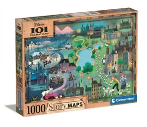 Puzzle 1000 elementów. Story Maps. 101 Dalmatyńczyków - Picture 1 of 1