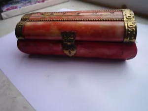 18. Jh. Antique Old Handmade Royal Brass Jewelry Box,... - Picture 1 of 8