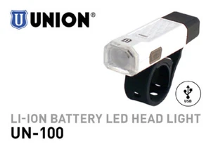 MARWI UNION LED BIKE HEADLAMP UN-100 LI-ION USB RECHARGEABLE BATTERY HEADLIGHT - Picture 1 of 2