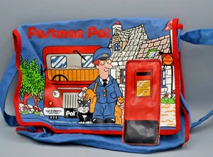 Postino Pat Vintage Blu Rara 1985 Anni Ottanta Borsa Postale Messaggero Bambini - Foto 1 di 4