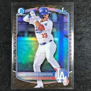 2025 Bowman Baseball EDUARDO QUINTERO Chrome Prospect 1st Bowman Reptilian #115 - Picture 1 of 1