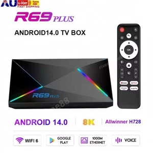 Android 14.0 TV Box Media Player 5G WIFI6 HDMI Quad Core 8K 32G 64G Smart Stream - Picture 1 of 21