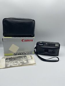Vintage Canon Snappy EZ Point & Shoot 35mm Film Camera 1998 BATTERY TESTED box