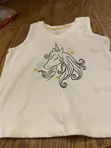Unicorn Tank Shirt, New, Size 4-5 For Girl - Picture 1 of 4